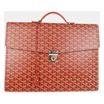 Goyard Red Chypre Briefcase