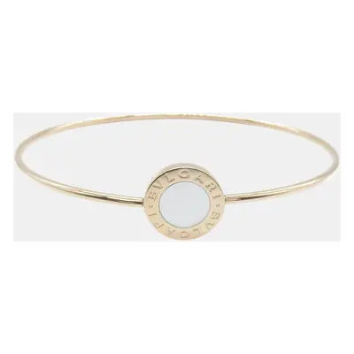 Bvlgari 18k Pink Gold Pink Gold Shell Bracelet White Metal