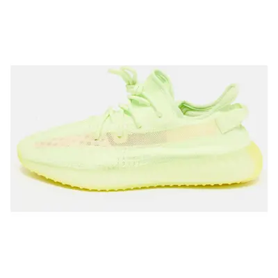 Yeezy x Adidas Neon Green Knit Fabric Boost V2 Glow Sneakers Size