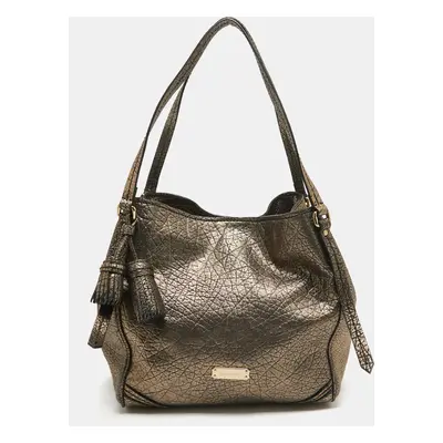 Burberry Metallic Leather Canterbury Tassel Tote