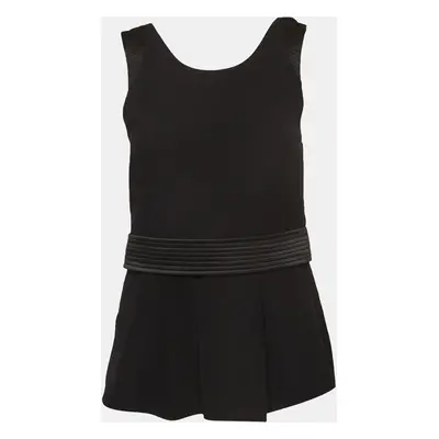 Emporio Armani Black Knit Sleeveless Top