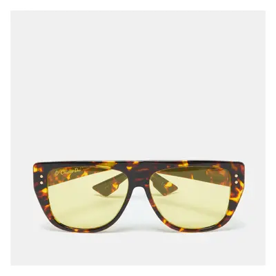 Dior Brown Havana/Yellow 086HO DiorClub2 Rectangle Sunglasses