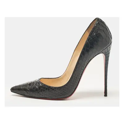 Christian Louboutin Black Python So Kate Pumps Size