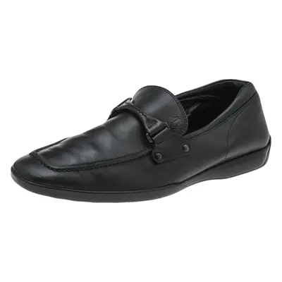 Tod's Black Leather Slip On Loafers Size 41.5