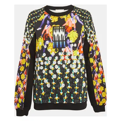 Peter Pilotto Black Ruc Printed Cotton Knit Sweatshirt