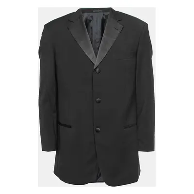 Hugo Boss Vintage Black Wool Single Breasted Blazer