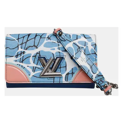 Louis Vuitton Blue Epi Leather Aqua Twist Wallet on Chain