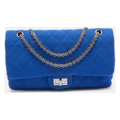 Chanel Blue Jersey Classic Reissue 2.55 Flap Bag