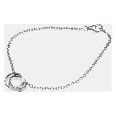 Cartier 18K White Gold Love Chain Bracelet