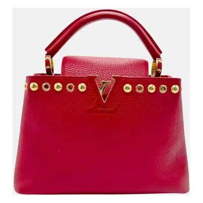 Louis Vuitton Leather Red Capucines BB Handbag