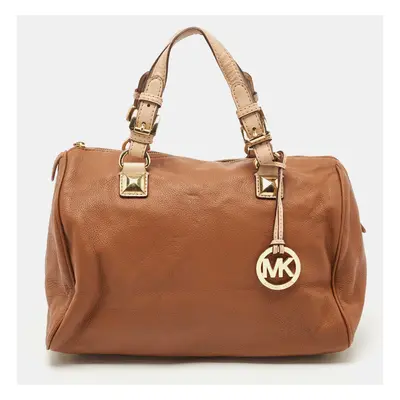 MICHAEL Michael Kors Brown Leather Grayson Boston Bag