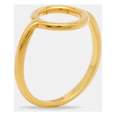 Chloe Circle Gold Tone Ring Size