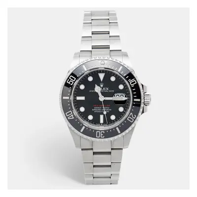 Rolex Black Cerachrom Oystersteel Sea-Dweller M126600-0001 Men's Wristwatch