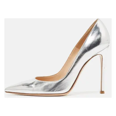 Gianvito Rossi Silver Leather Gianvito Pumps Size