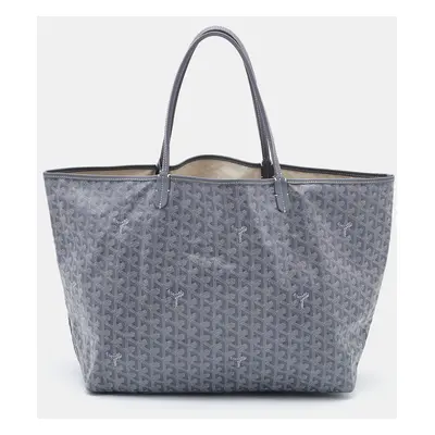 Goyard Grey Goyardine Coated Canvas and Leather Saint Louis GM Tote