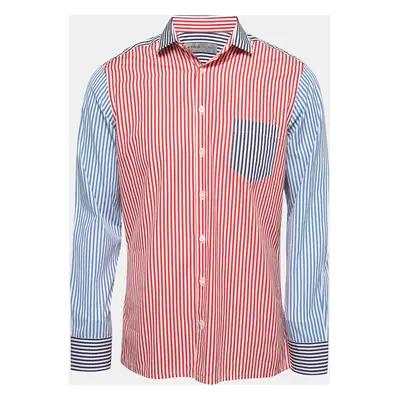 Etro Multicolor Striped Cotton Full Sleeve Shirt