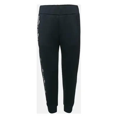 Fendi Black Logo Print Neoprene Track Pants