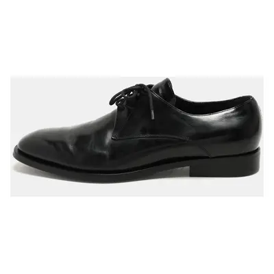 Balenciaga Black Leather Lace Up Derby Size