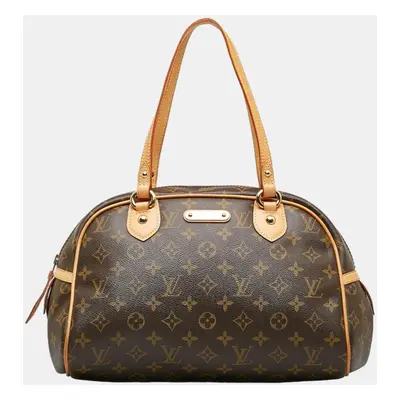 Louis Vuitton Brown Canvas Monogram Montorgueil PM Handbag