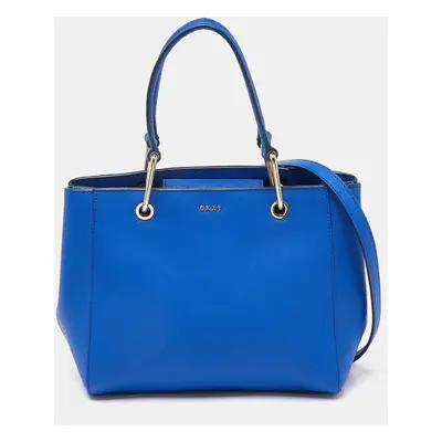 DKNY Blue Leather Julius MD Zip Tote