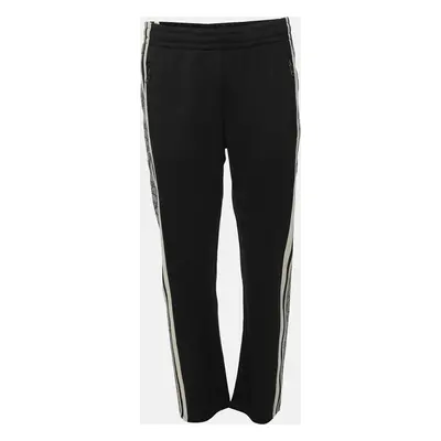 Gucci Black Nylon GG Striped Trouser