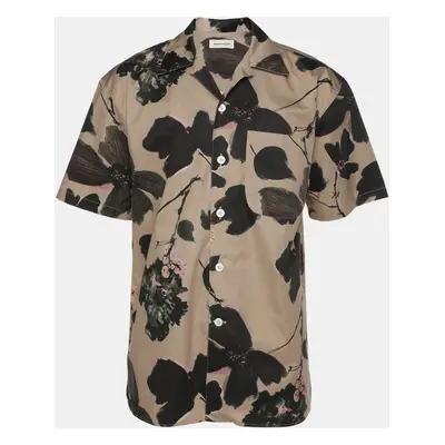 Alexander McQueen Multicolor Floral Print Cotton Button Front Shirt