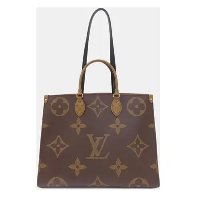 Louis Vuitton Brown Canvas GM Onthego Tote Bag