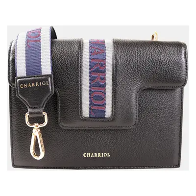 Charriol Black Leather Deauville Crossbody