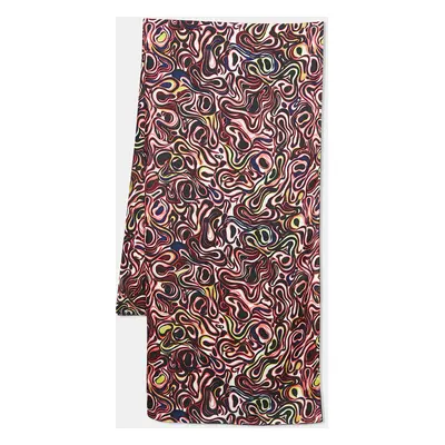 Balenciaga Multicolor Abstract Prink Silk Square Scarf