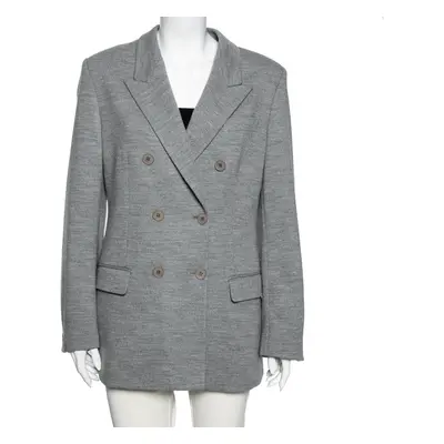 Stella McCartney Grey Wool Double Breasted Blazer