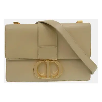 Dior Leather Beige Montagne Shoulder Bag