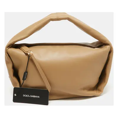 Dolce & Gabbana Beige Leather Shoulder Bag