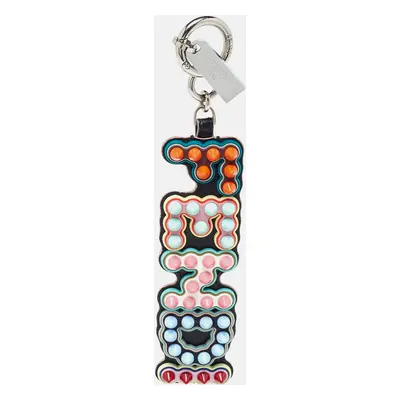 Fendi Multicolor Leather Logo Spike USB Key Chain