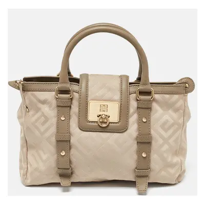 Givenchy Beige Signature Canvas and Leather Tote