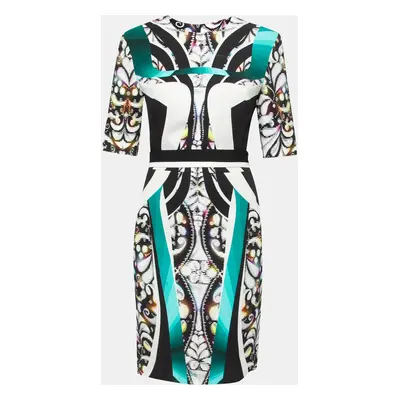 Peter Pilotto Multicolor Digital Print Belted Sheath Dress