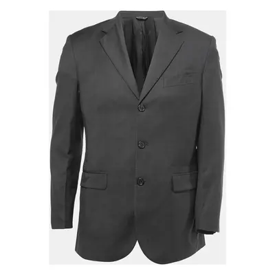 Fendi Vintage Grey Wool Single Breasted Blazer