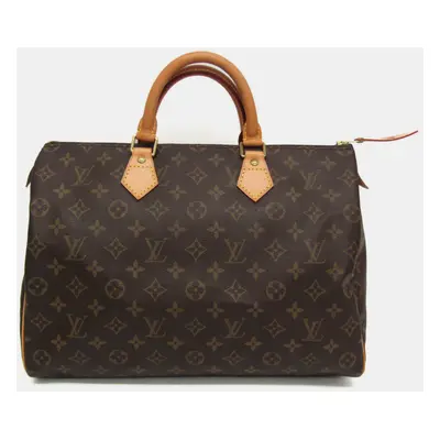 Louis Vuitton Brown Canvas Speedy Handbag