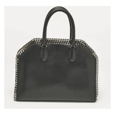 Stella McCartney Black Faux Leather Falabella Box Satchel