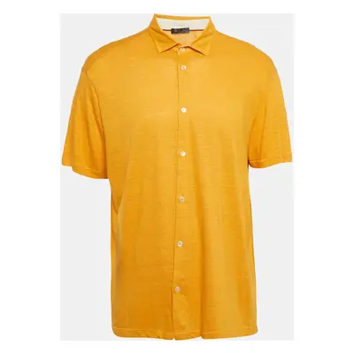 Loro Piana Yellow Flax Polo T-Shirt 3XL