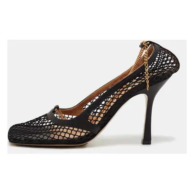 Bottega Veneta Black Mesh Stretch Pumps Size 38.5