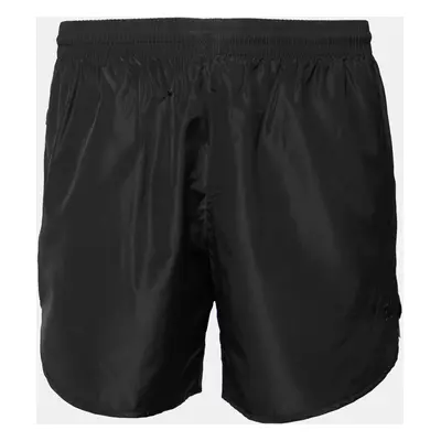 Balenciaga Black Synthetic Logo Embroidered Running Shorts