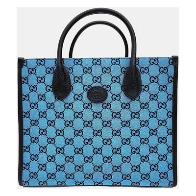 Gucci Blue GG Canvas small tote bag