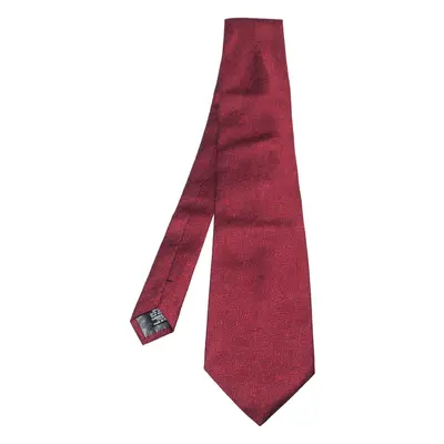 Gianfranco Ferre Red Jacquard Silk Traditional Tie