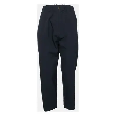 Marni Navy Blue Crepe Tapered Pants