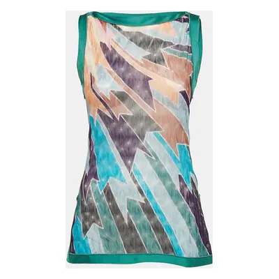 Missoni Multicolor Patterned Knit Sleeveless Top