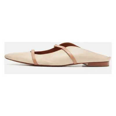 Malone Souliers Beige Leather Maureen Mules Size