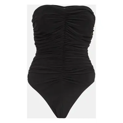 Norma Kamali Black Gathered Jersey Bill Mio Swimsuit