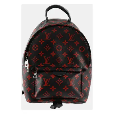 Louis Vuitton Black/Red Limited Edition Monogram Infrarouge Mini Palm Springs Backpack