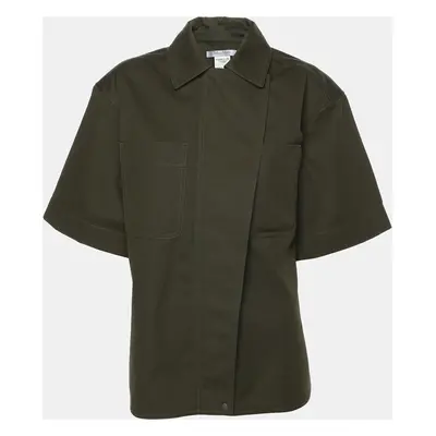 Max Mara Green Cotton Mela Half Sleeve Shirt