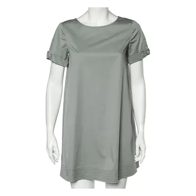 Armani Collezioni Light Green Cotton Shift Dress